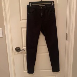 Top Shop Black Skinny Jeans High Rise
